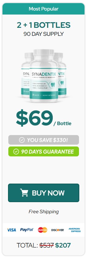 Synadentix 3 Bottle Price